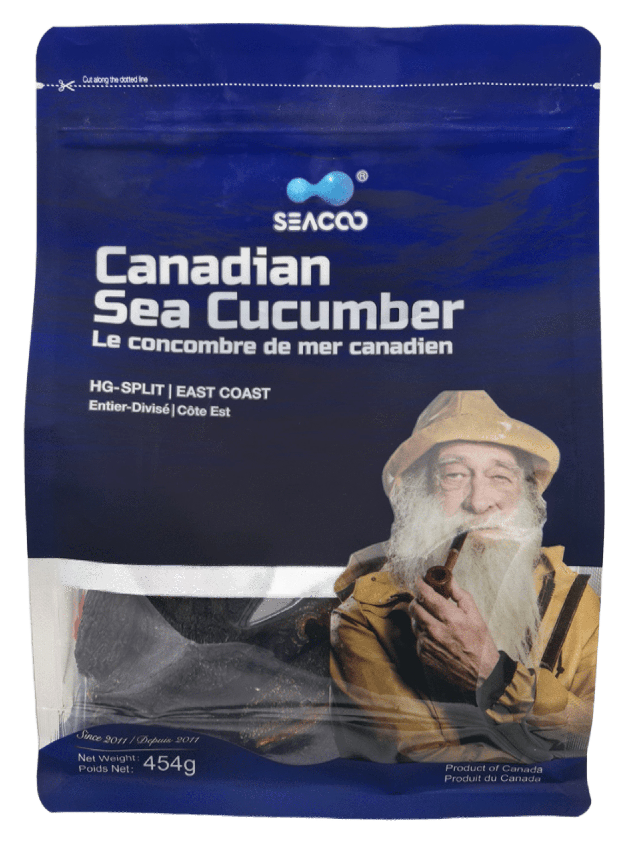 SEACOO Dried East Coast Sea Cucumber HG-Split 454g Bag
