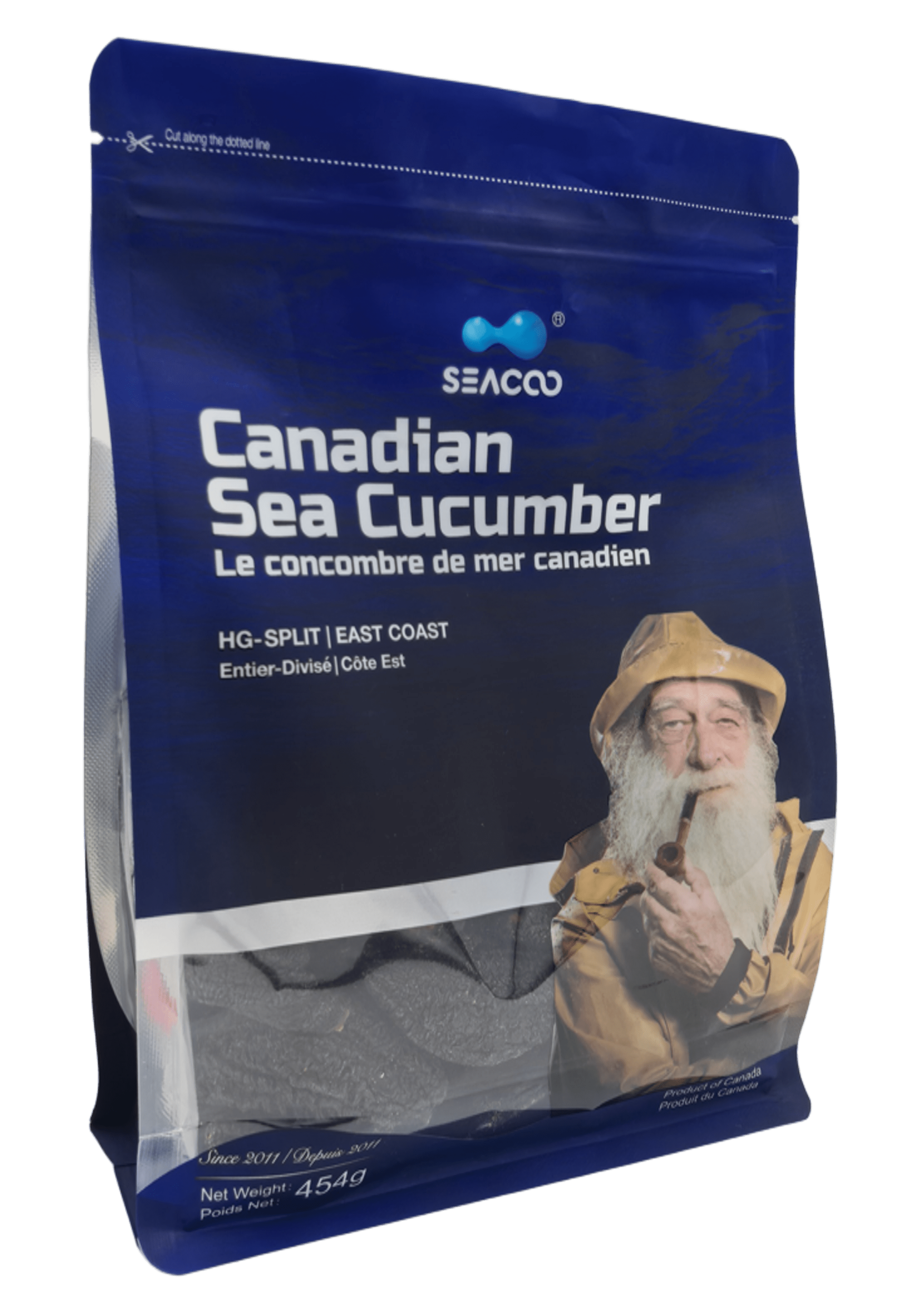 SEACOO Dried East Coast Sea Cucumber HG-Split 454g Bag