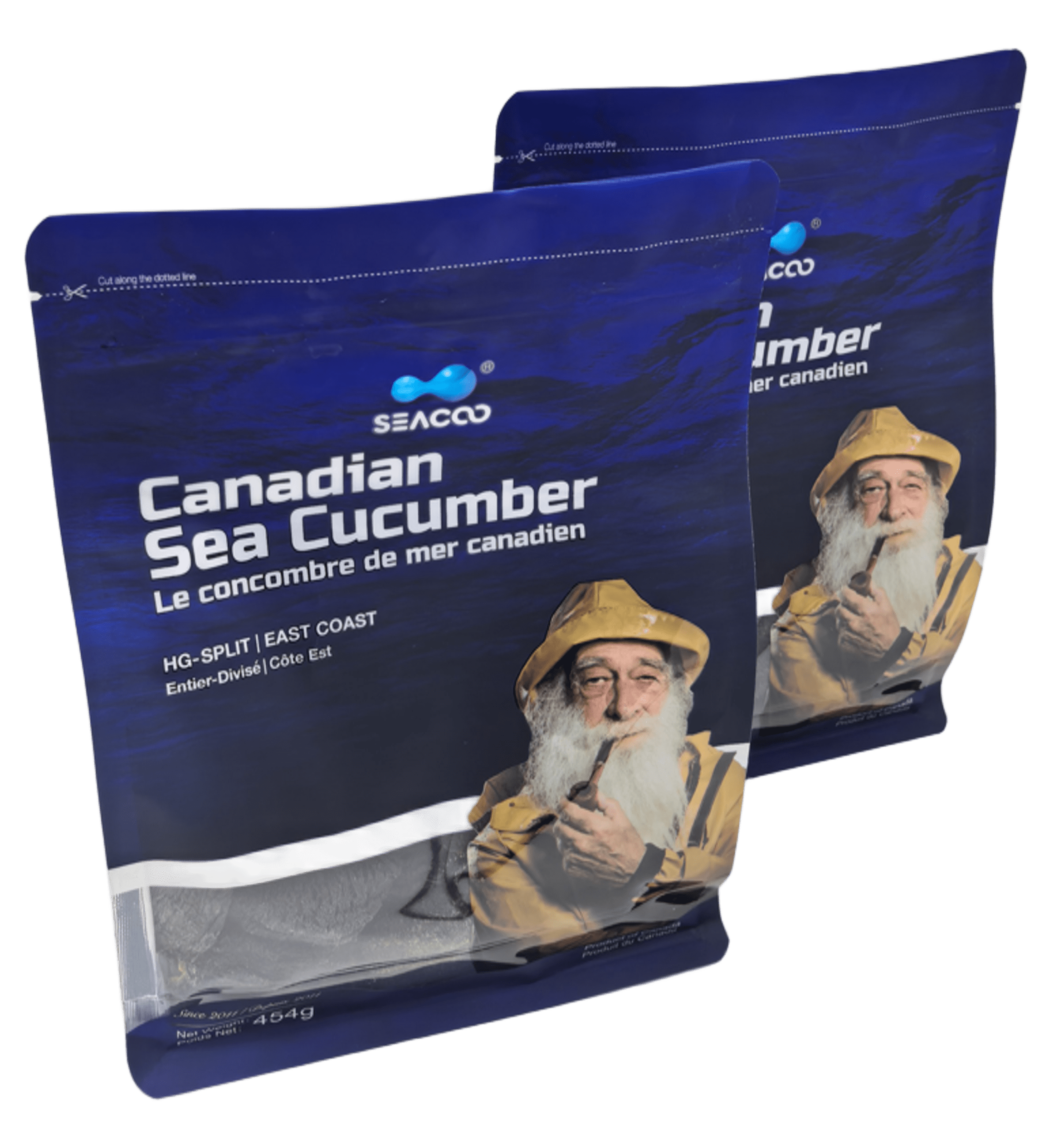 SEACOO Dried East Coast Sea Cucumber HG-Split 454g Bag