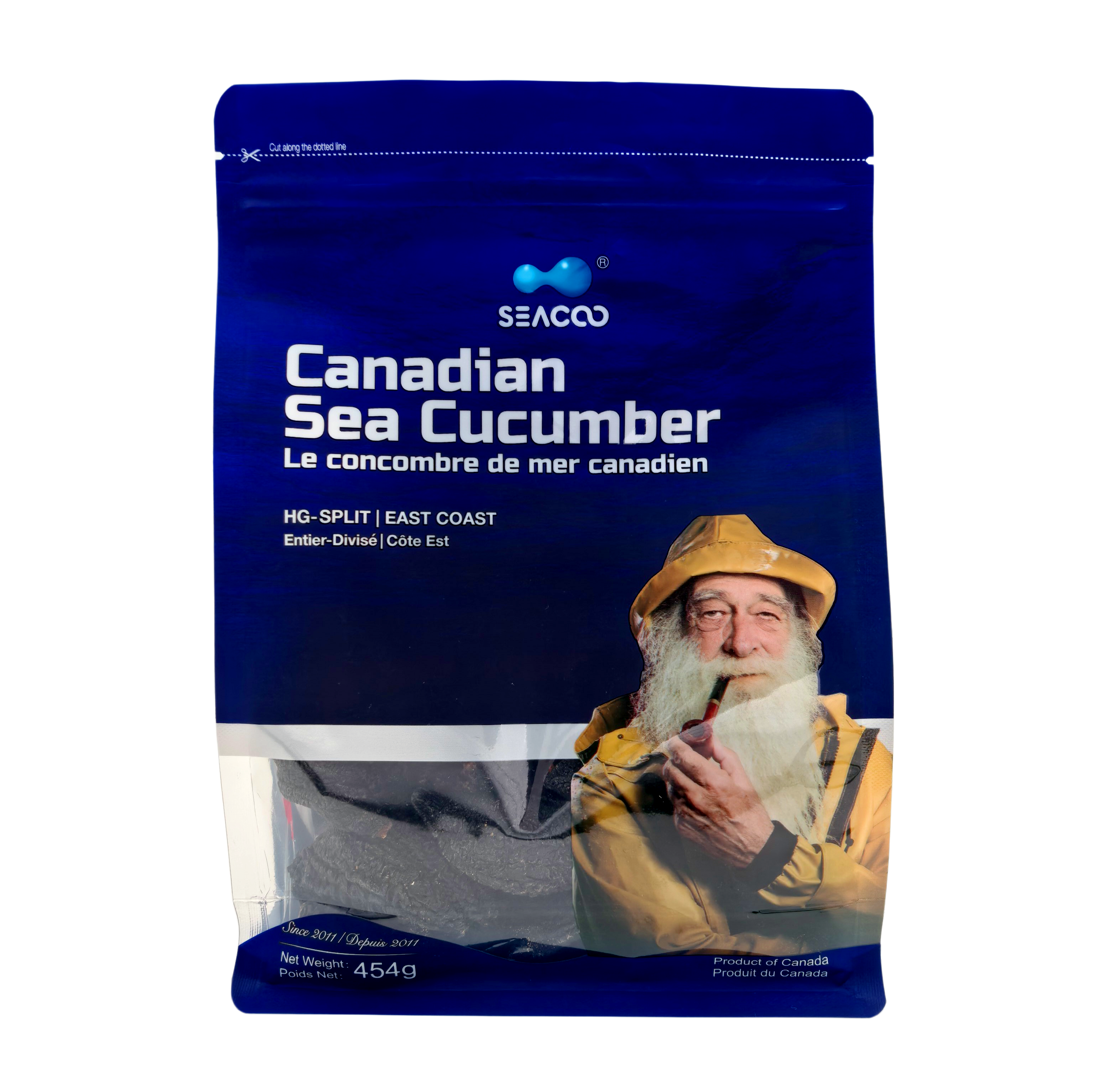 SEACOO Dried East Coast Sea Cucumber HG-Split 454g Bag