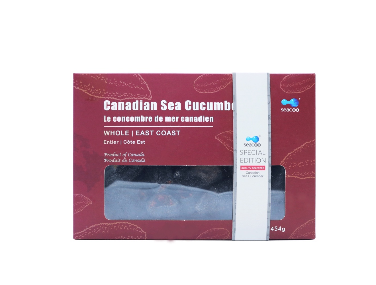 SEACOO Dried East Coast Sea Cucumber Whole 454g Gift Box