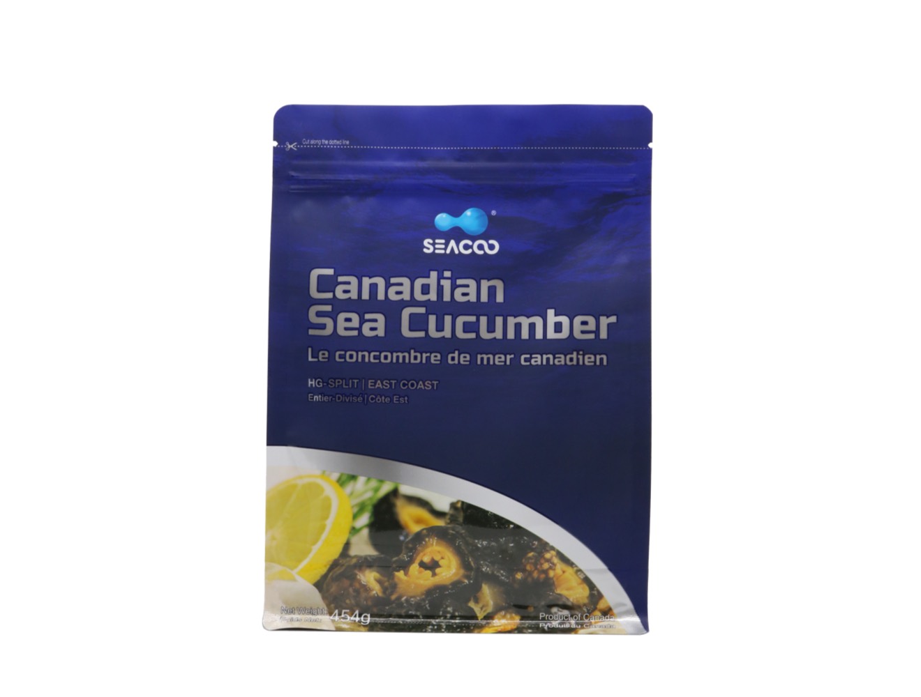 SEACOO Dried East Coast Sea Cucumber HG-Split 454g Bag