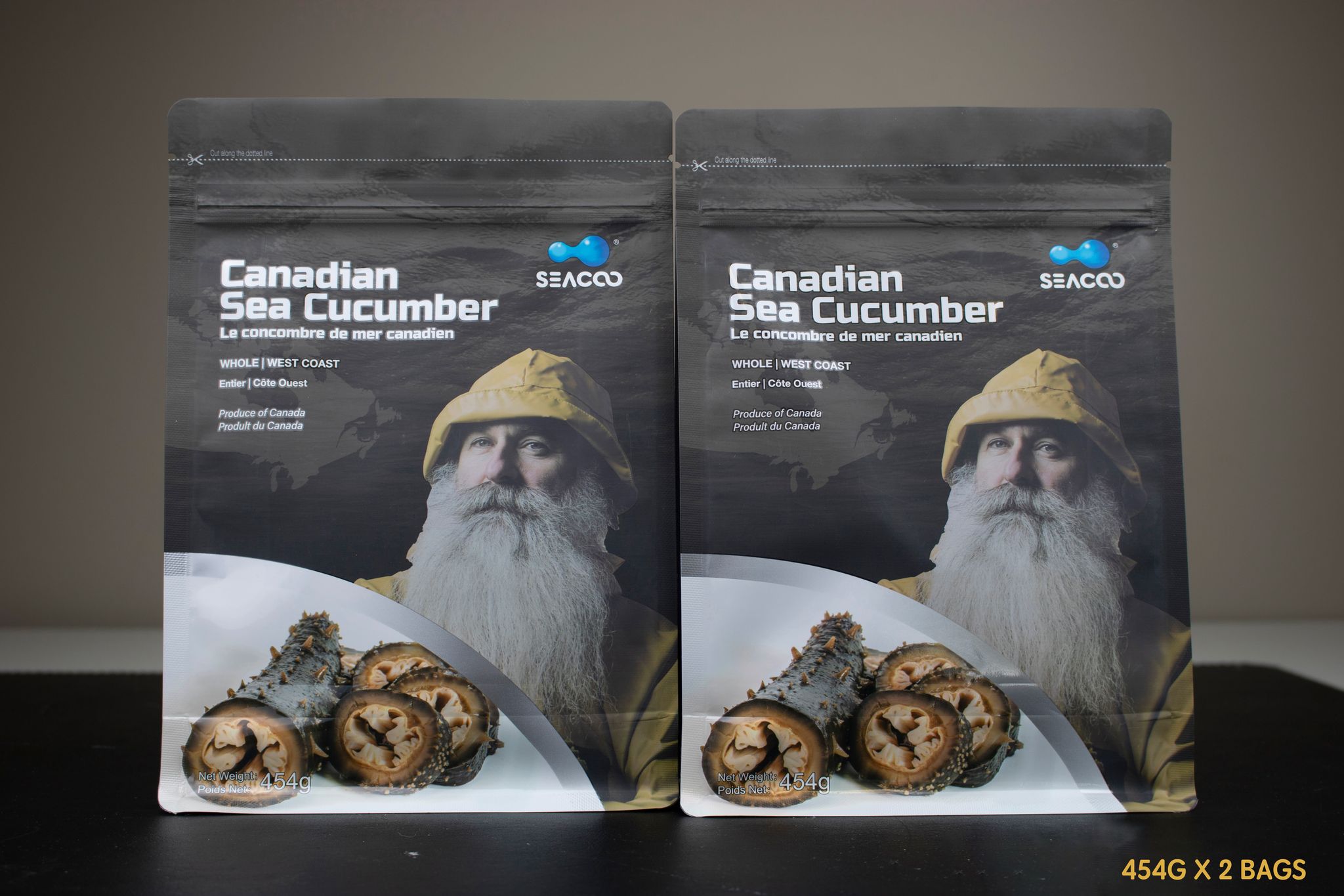 SEACOO Dried West Coast Sea Cucumber 454g Bag